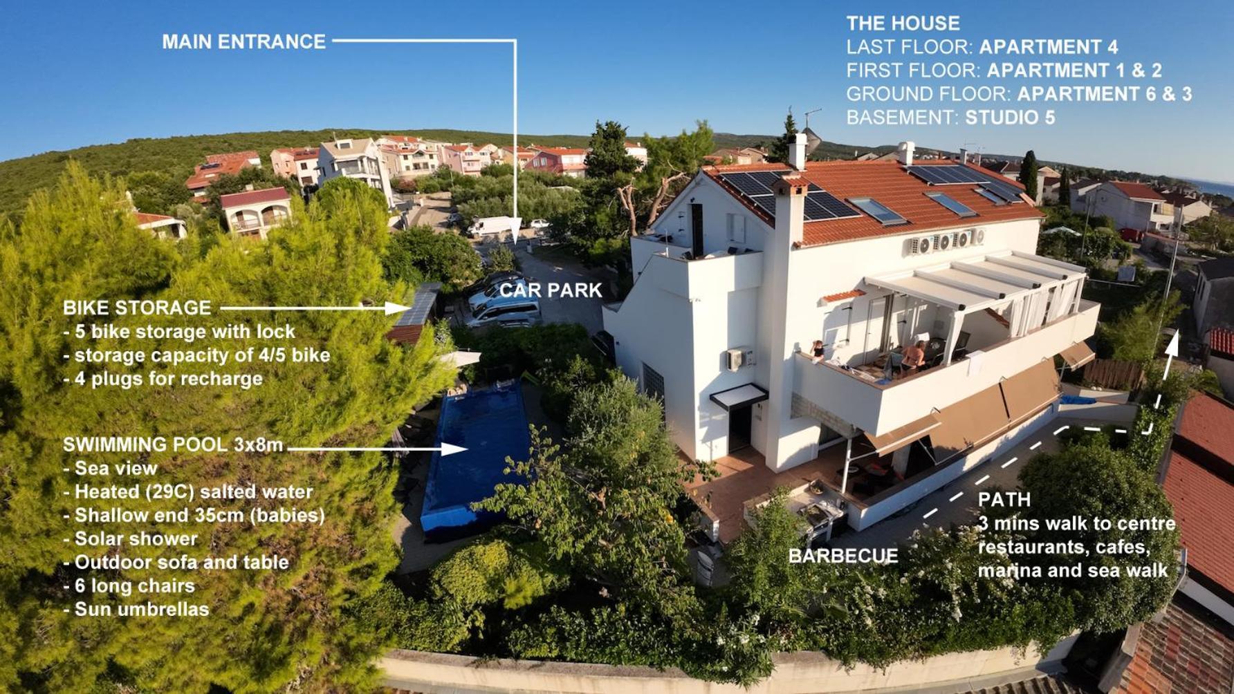 Apartments Monika Bed & Breakfast 1&4 Punat Esterno foto